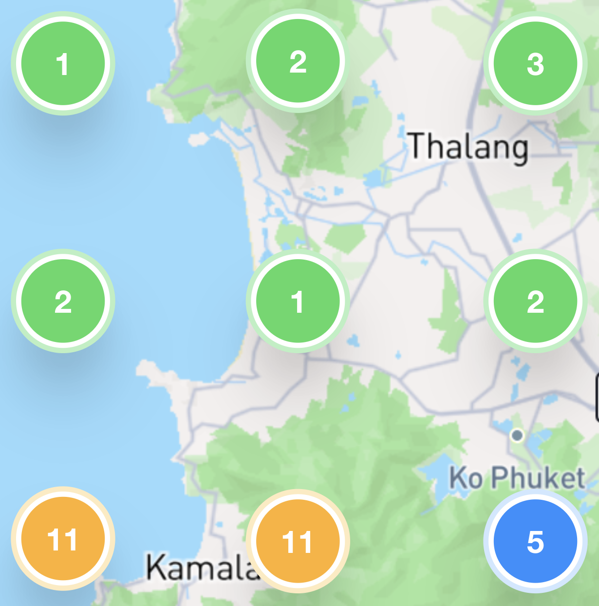 Maps rank tracker — local positions across nine searches